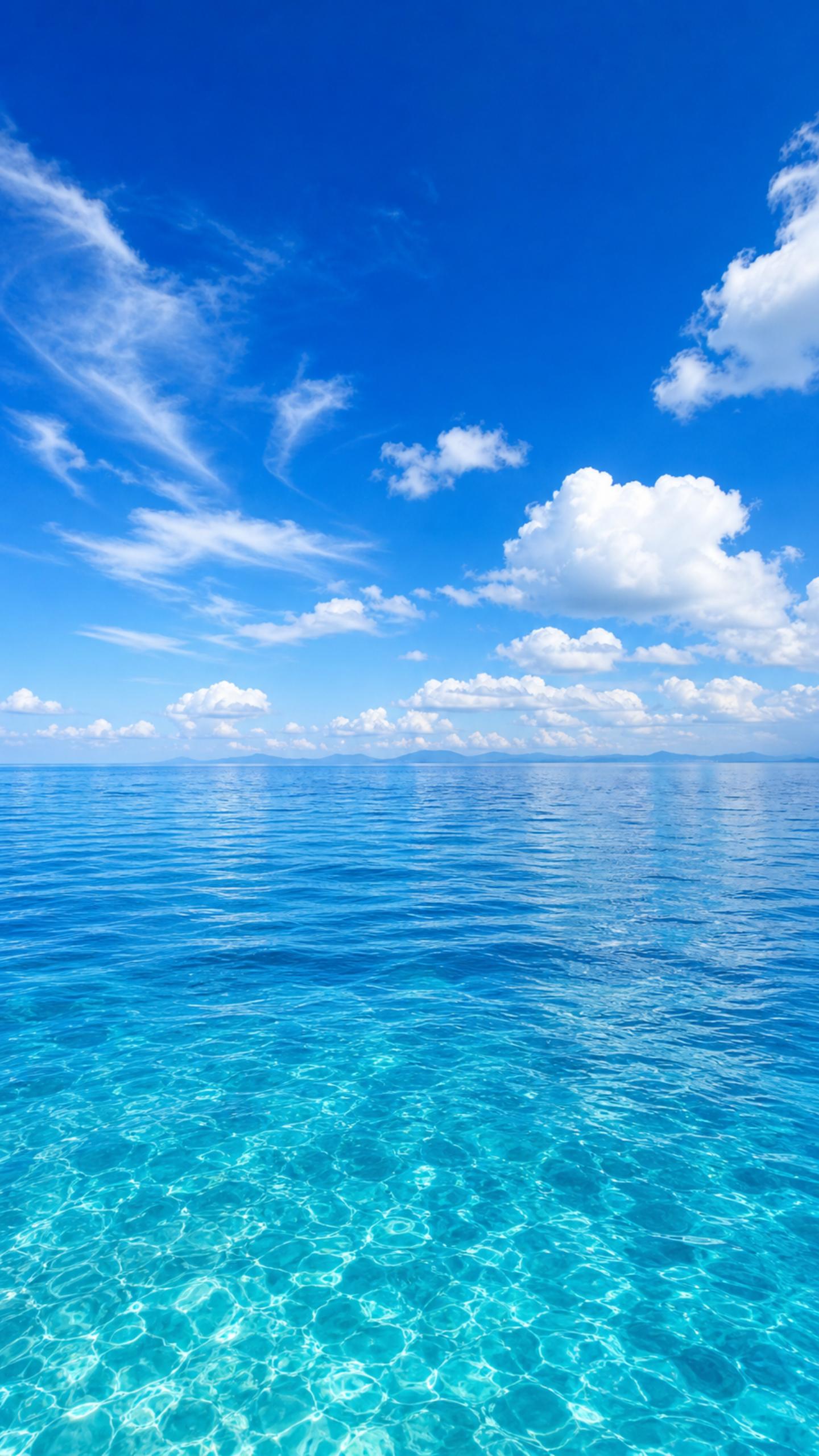 Endless azure sea