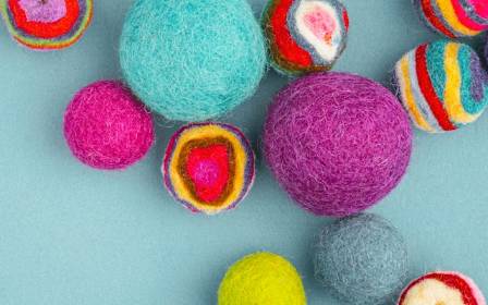 Felted Sky Painting with Wool Kits